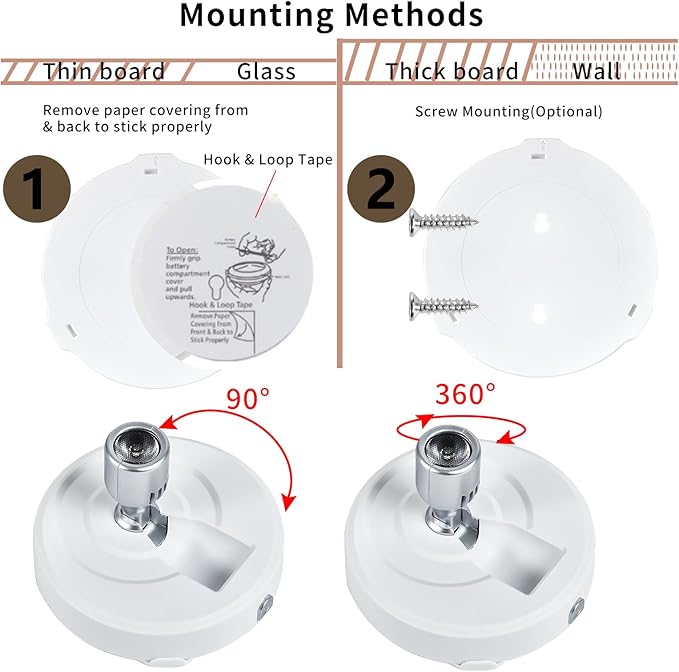 Wireless Spot Light, Battery Operated Picture Lights Mini Accent Lights Indoor - Image 4