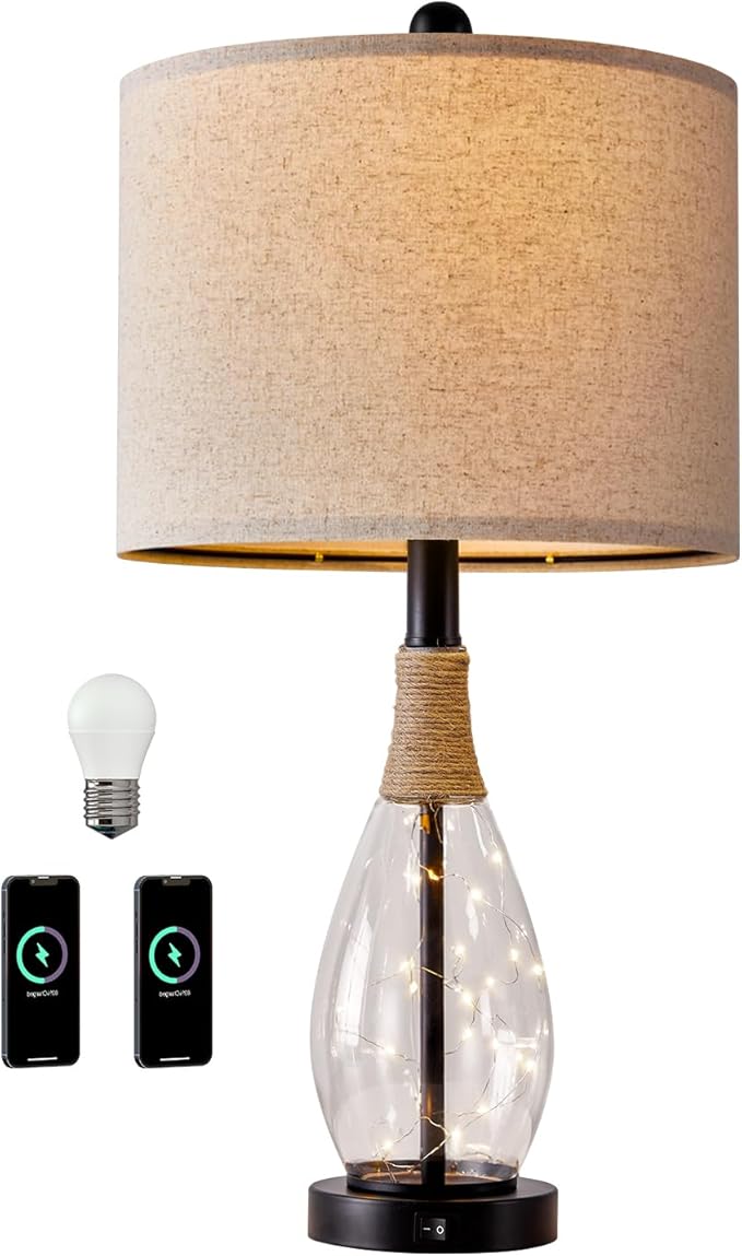 OYEARS 23" Farmhouse Table Lamps - Image 9