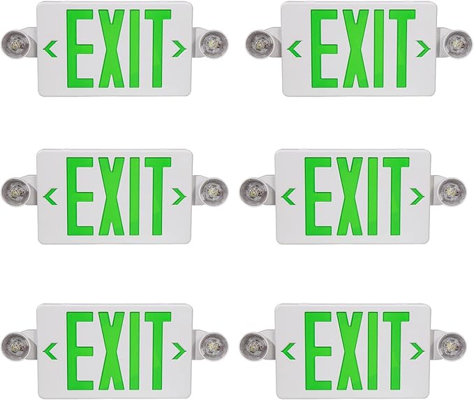 CM MZY Exit Sign with Emergency Light, Exit Signs with Battery Backup, Combo by CMMZY