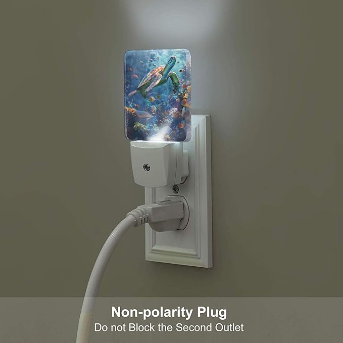 Led Night Light, Sea Turtle Decorative Plug in Nightlights, - Image 4