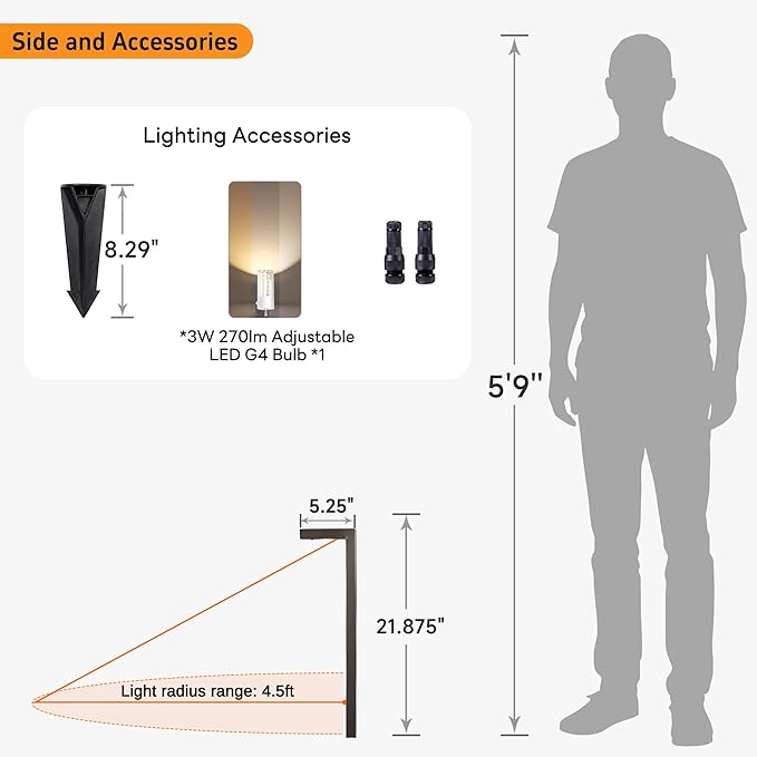 Gardenreet Low Voltage Landscape Lighting Brass, 12v Pathway Lights Waterproof - Image 7
