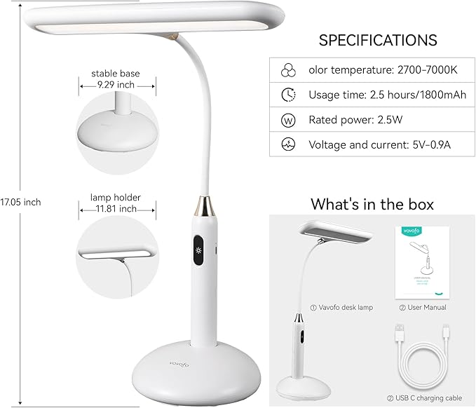 VAVOFO LED Desk Lamp 6778B - Image 5