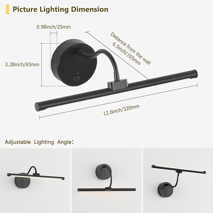 Picture Lights for Wall – Wireless Rechargeable LED Light - Image 7