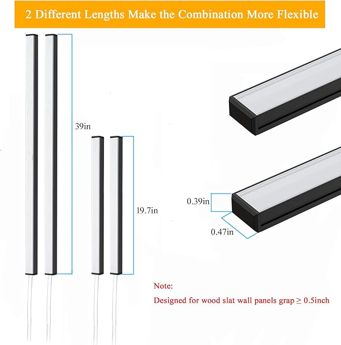 4PCS Black LED Recessed Lighting Kits Self-Adhesive 3000k Touching Switch Light - Image 5