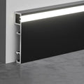6 Pack LED Aluminum Metal Baseboard Trim 80 x 2500mm 3.15” x 8.2’ Total 49.2 ft by Kwweeoo
