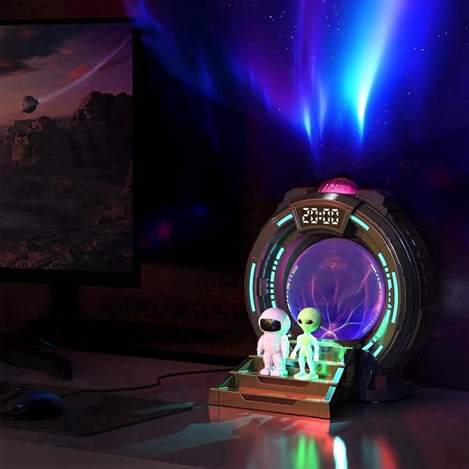 Star Projector Light with Bluetooth Speaker, Plasma Balls Galaxy Starry - Image 2