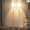 2Pack Floor Lamp, Pole with Foot Switch, Modern Standing Lamp Lamp, Minimalist by GOEBLESON
