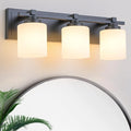 3 Light Modern Bathroom Light Fixtures Over Mirror, E26 Socket by BRKNIT