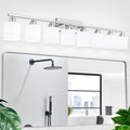 Brushed Nickel Light Fixture Bathroom by FAISHILAN