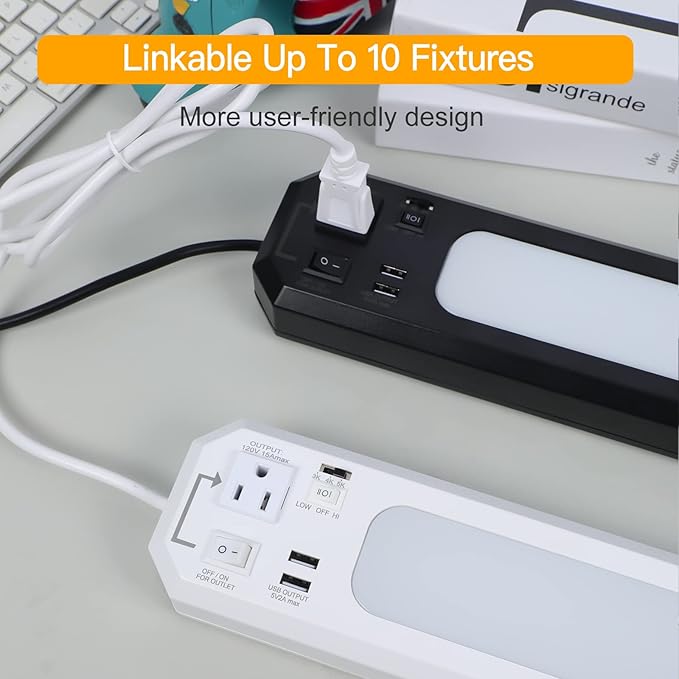 18inch Plug-in Under Cabinet Lighting, 1000LM Led Under Counter Light - Image 9