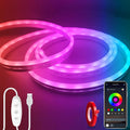 LED Neon Lights，6.6ft USB Powered LED Strip Lights，5V Music Sync Color Changing by Yeewhale