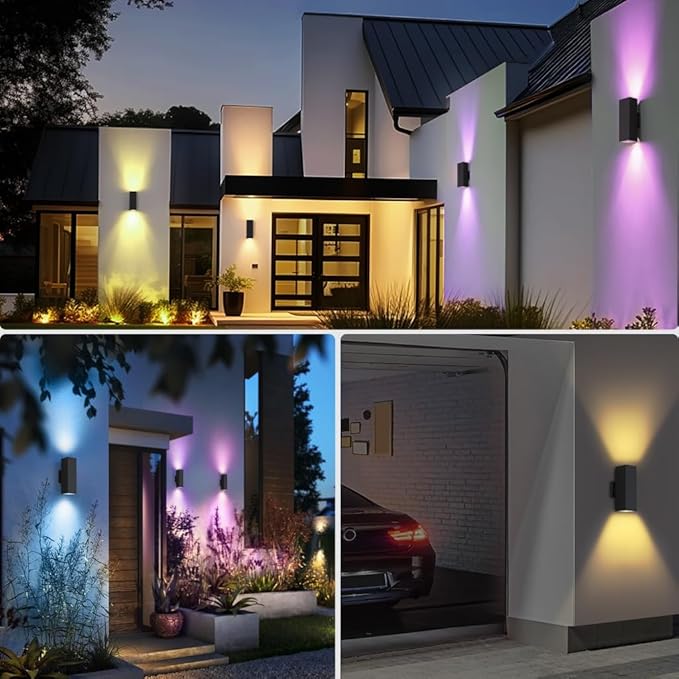 KIZON Smart Outdoor Wall Lights RGBCW Color Changing, Modern Dusk to Dawn - Image 8