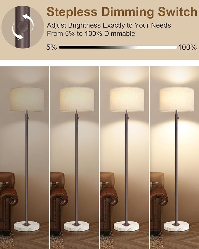 Floor Lamp for Living Room, Dimmable Floor Lamp, Modern Standing Lamp - Image 3