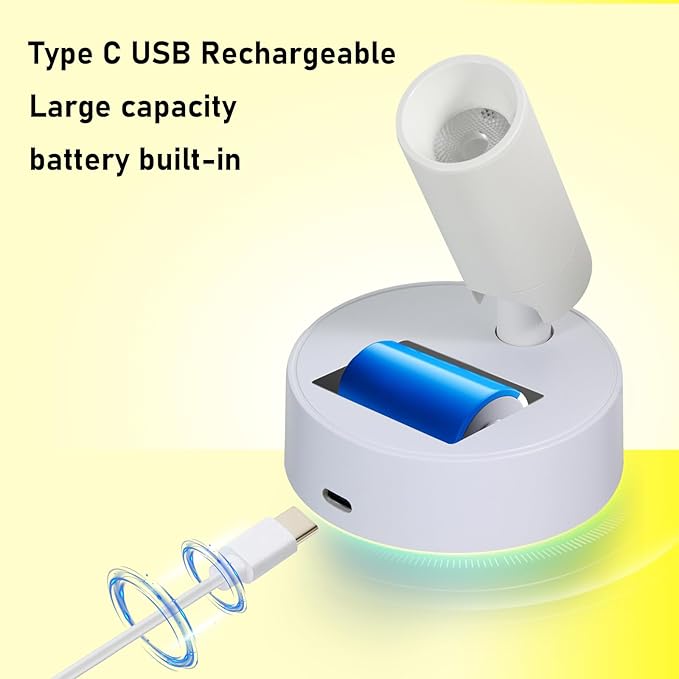 LED Wireless Spotlights with Remote Up Lights Indoor Dimmable Picture Light - Image 5