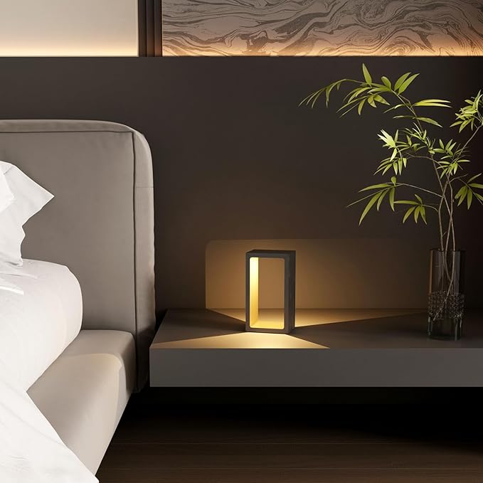 Minimalist Portable Cordless LED Desk Lamp, Adjustable Brightness Bedside Night - Image 6