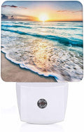 LED Night Light, Sea Waves Beach Sunrise Cloudscape LED Night Light Plug into by Unknown