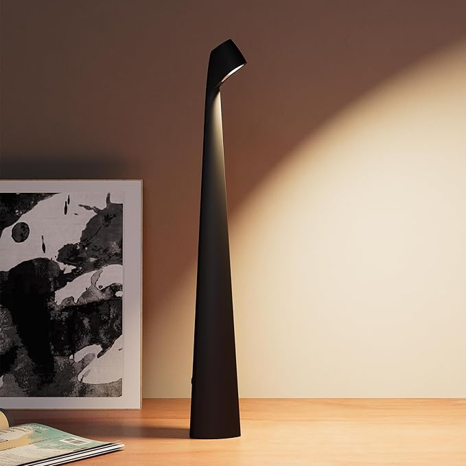 Portable LED Table Lamp 3-Levels Brightness, Rechargeable Battery Up to 48 by baishezhuan