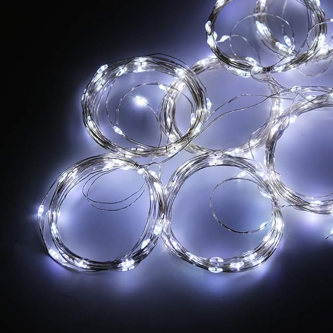 Curtain Lights 300 LED String Lights, Hanging Window Lights USB Powered 8 Mode - Image 4