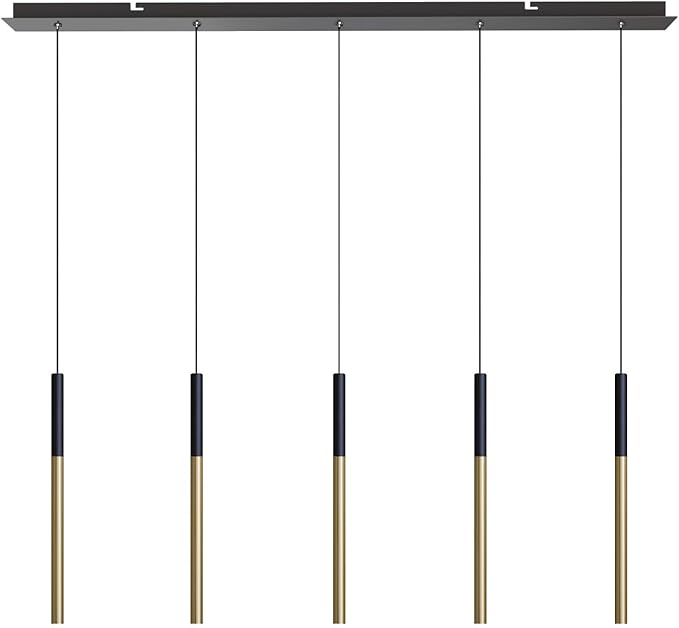 ALTAIR 5 Mini Pendant Lighting Black-Brass by CONTECDEVELOPMENT