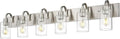 Emliviar Large Bathroom Wall Light, 6-Light Industrial Bathroom Lighting by EMLIVIAR