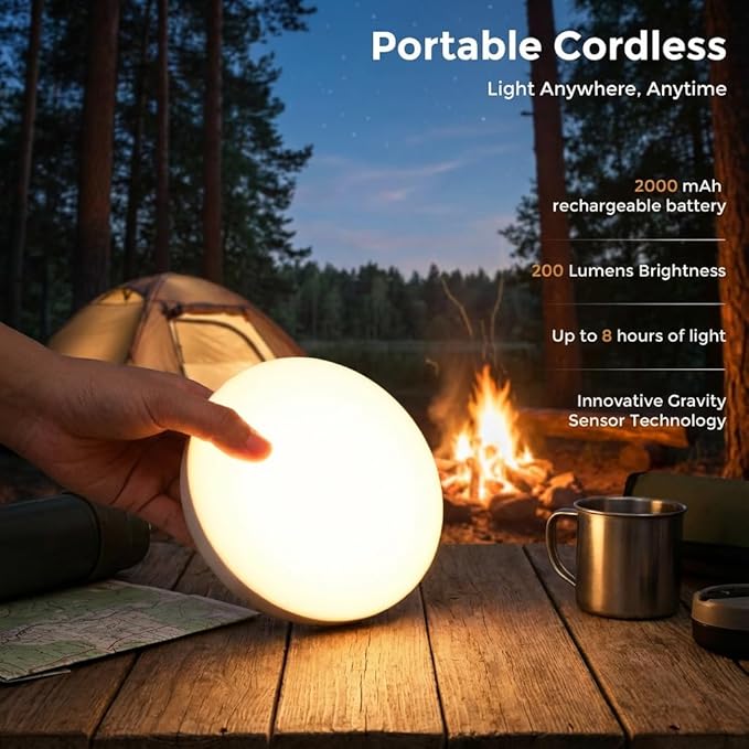 Gravity Sensor Cordless Table Lamp - Image 8
