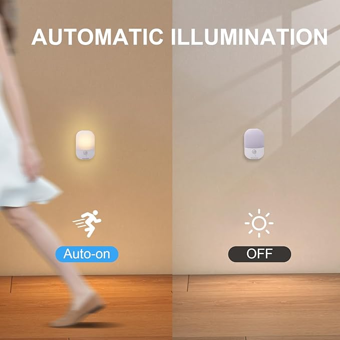Night Light with Auto Motion Sensor, Rechargeable Battery, Type-C LED Stick-On - Image 3