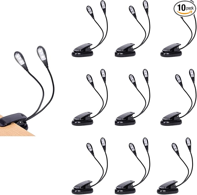 10 Pack Music Stand Lights by TEECOO