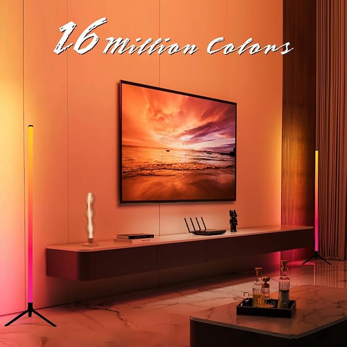 RGB LED Corner Floor Lamp，DIY Floor Lamp - Image 4