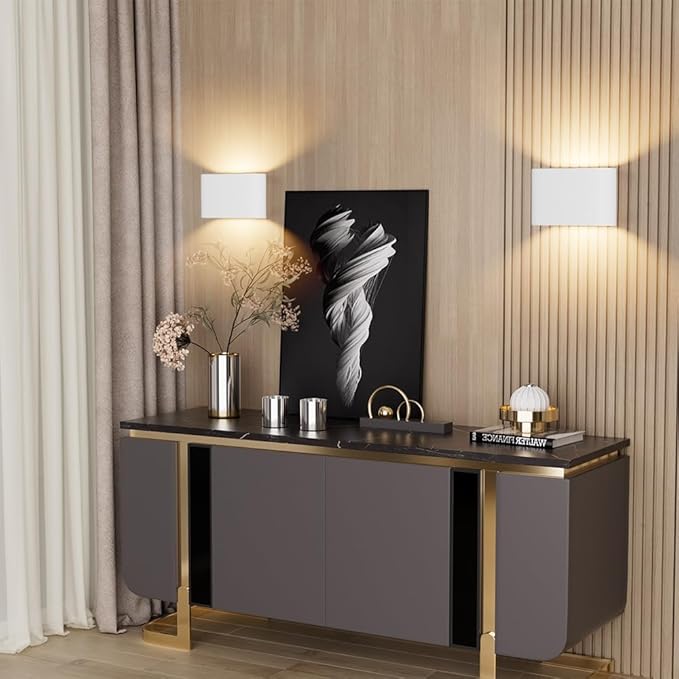 Aipsun Modern LED Wall Sconces Hardwired Interior Wall Lights 4 Packs Indoor - Image 7