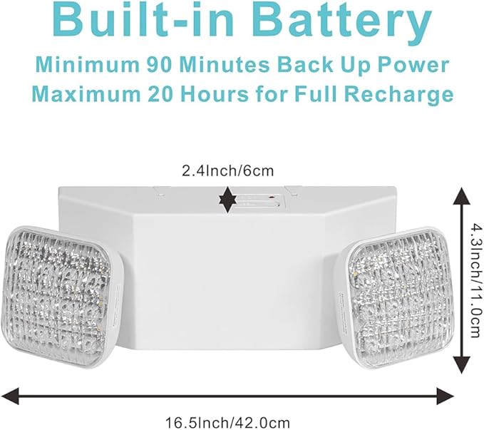 AKT LIGHTING Commercial Emergency Light, UL Certified - Image 3