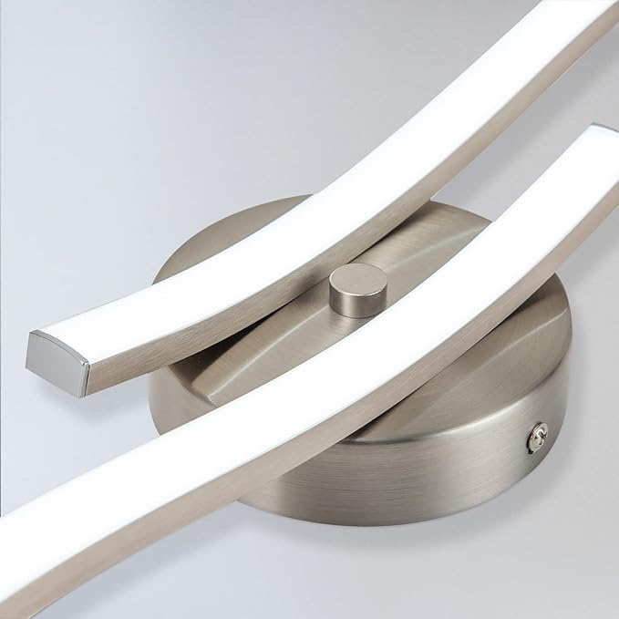 EDISLIVE Modern Dimmable LED Ceiling Light Curved 2 Light 22.5 in Minimalist - Image 6