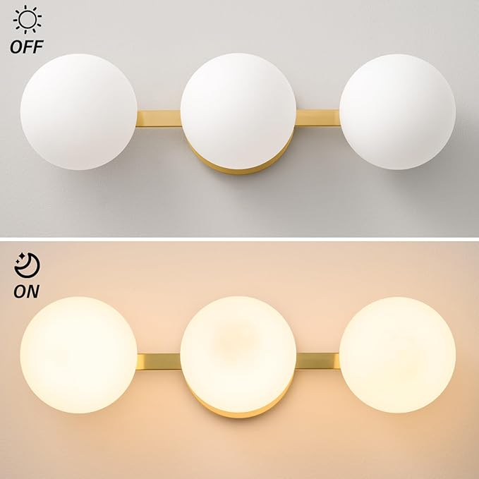 Bathroom Vanity Mirror Light Fixtures: 3 Lights Bath Wall Sconce Lighting - Image 4