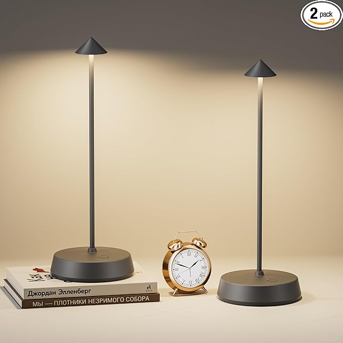 Cordless Table Lamp Rechargeable LED Battery Operated 6000mAh Touch Dimmable by BaiZhouDecorativeLighting