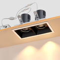 LED Square Recessed Lighting, 24W Adjustable Downlight, Aluminum Recessed by Hengsense