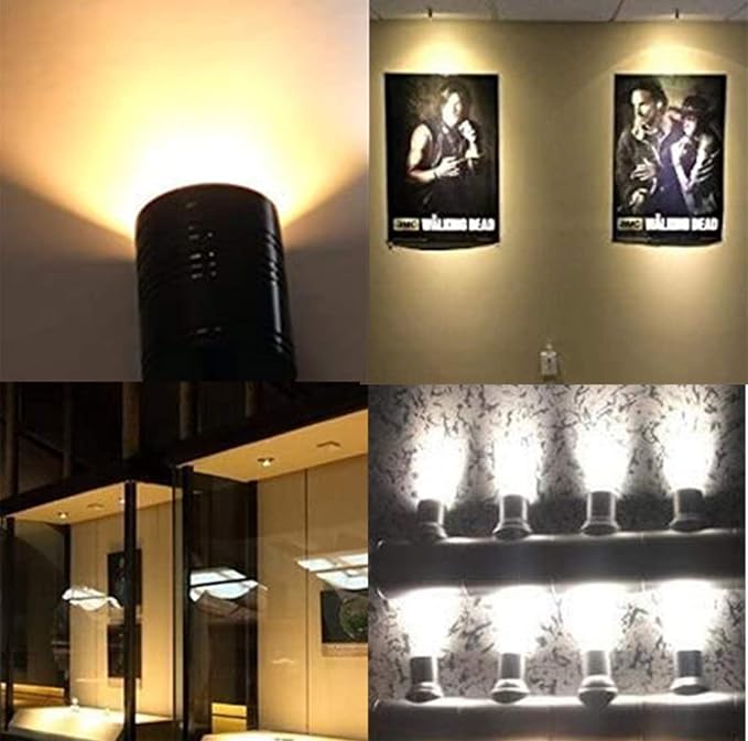 YaeCCC Dimmable LED Mini Spotlight Jewelry Showcase Display Lights Black Shell - Image 8