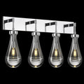 Raindrop Wall Sconces Chrome Crystal Sconces Wall Decor Modern Lighting Glass by HomeofBeautifulLighting