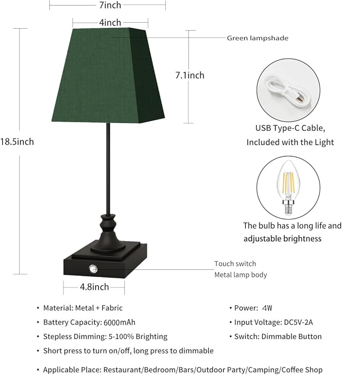 Rechargeable LED Table Lamps - Image 2