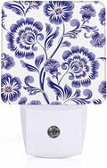 LED Night Light, Beautiful Purple Flower Pattern LED Night Light Plug into Wall by Unknown