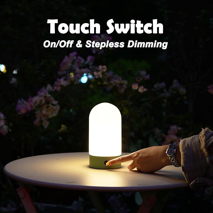 Battery Operated Shower Lamp Waterproof, Small Portable Cordless Table Lamp - Image 5