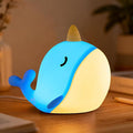 Cute Narwhal Night Light, Tap Control by HPYDIY