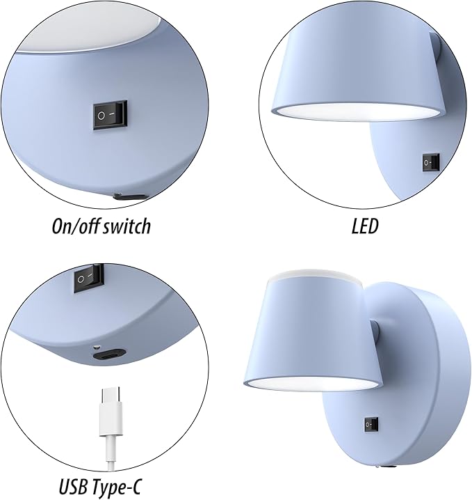 URSOLA Battery Operated Wall Sconce - Image 3