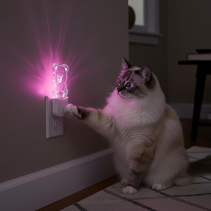 Cute Bear Night Light, RGB LED Night Lamp - Image 5