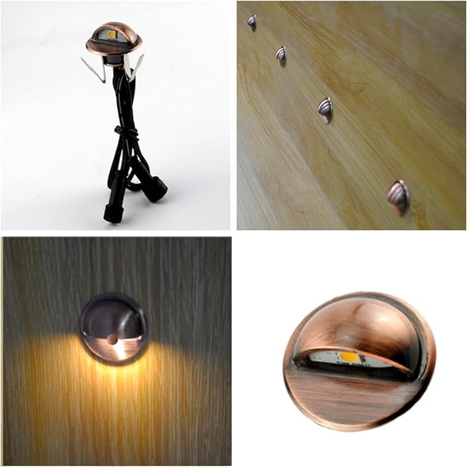 FVTLED 20pcs Low Voltage LED Deck Lights kit Φ1.38 Outdoor Garden Yard - Image 6
