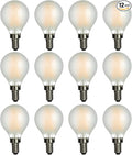 AMDTU E12 LED Bulb 2700K Warm White Dimmable Frosted Globe Edison Small Frosted by EyeComfortFamilyBulbs