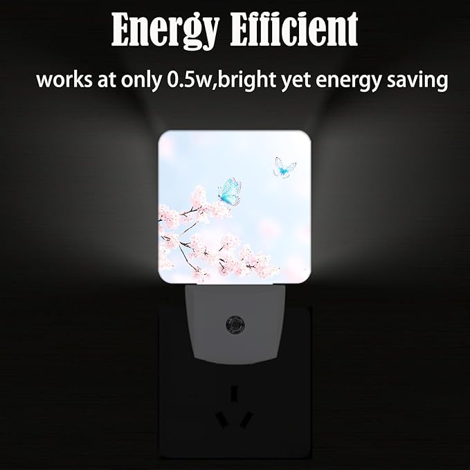 Groovy Butterfly and Flower Night Light, Plug Into Wall - Image 4