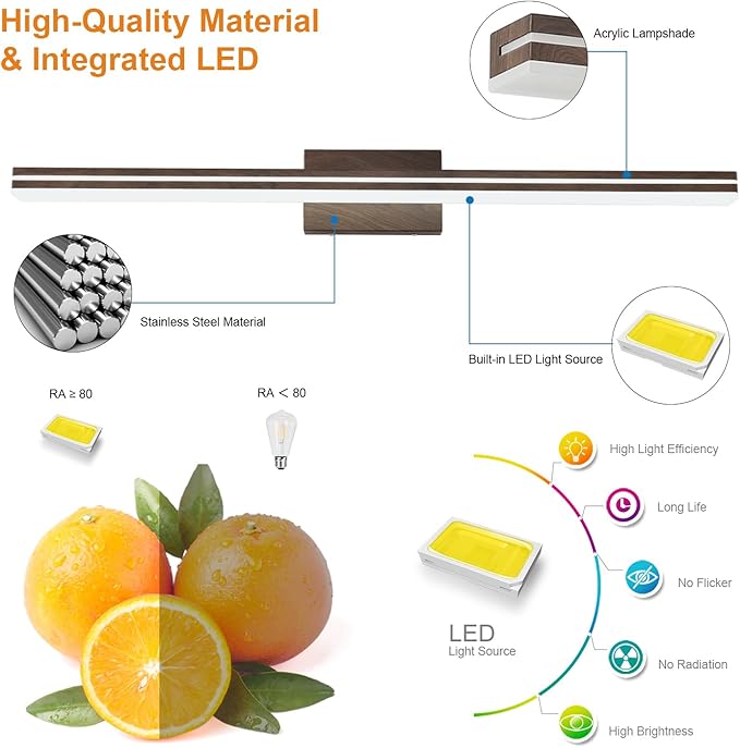 SineRise 40-Inch LED Modern Bathroom Vanity Light Bar - Image 2