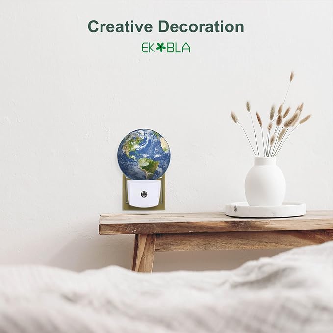 EKOBLA Earth Night Lamp Planet World Geography Globe Continents Oceans Night - Image 5