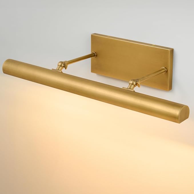 Art Picture Frame Wall Light: 24" Glod Dimmable Vintage Artwork Brass Painting by FeaseyFeaturedProducts
