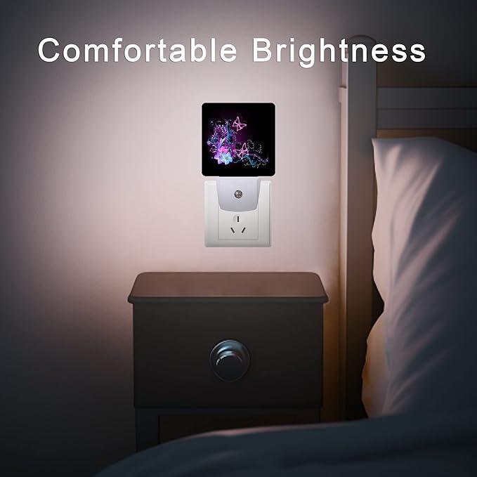 Butterfly Night Light, Fantasy Butterflies Fairy Plug in Night Lights 0.5W - Image 7