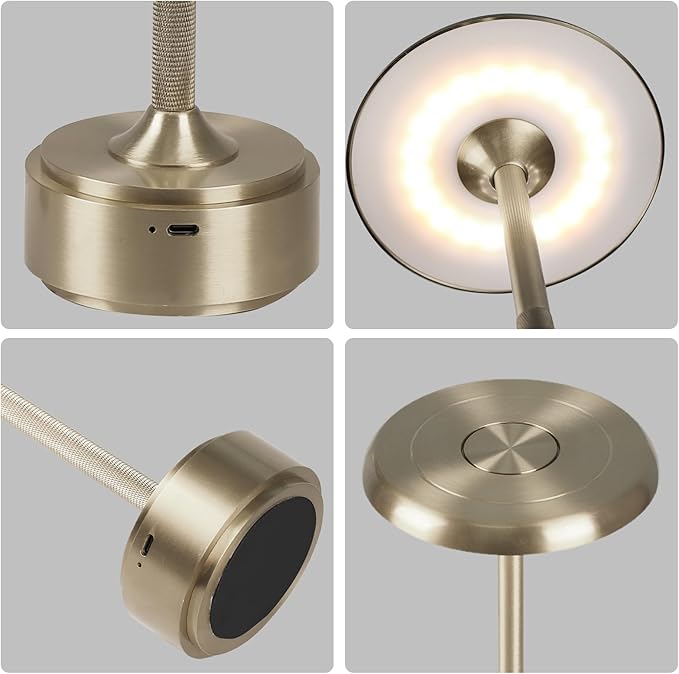 5200mAh Rechargeable Cordless LED Table Lamps Touch Sensor Light, 3-Levels - Image 3